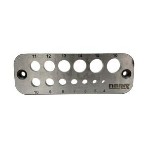 Narex 872200 Ahşap Dübel Kavela Yapma Plakası 4-16 mm
