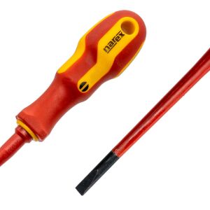 Narex 834004 Slim Serisi Elektrikçi İzoleli Düz Tornavida 3.5x100 mm