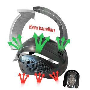 LM01-L Darbe Emici Şapka Baret Kep Kısa Siperlikli - Lacivert