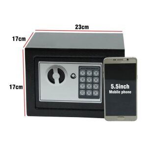 6387 Elektronik Şifreli Mini Çelik Para Kasası