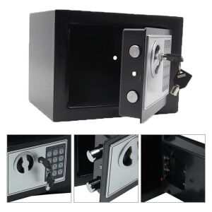 6387 Elektronik Şifreli Mini Çelik Para Kasası