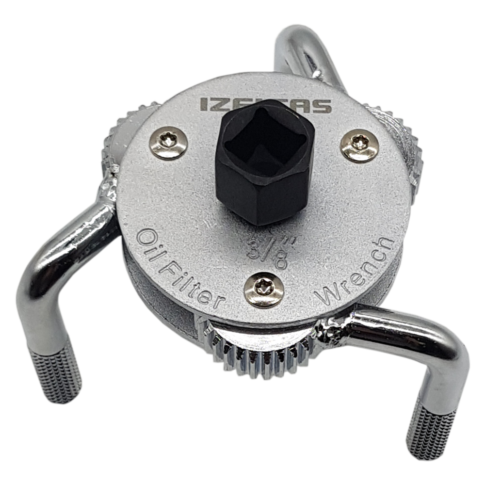 İzeltaş Çift Yönlü Üç Ayak Yağ Filtre Sökeceği 3/8'' ve 1/2'' Soketli