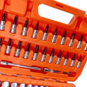 6388 Lokma ve Lokmalı Bits Uç Takımı 1/4'' - 53 Parça (72 Diş Cırcırlı)