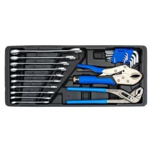 6390 Katlanır 5 Gözlü Dolu Metal Takım Çantası - 81 Parça