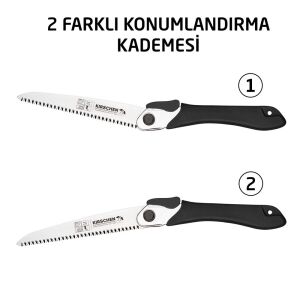 Kirschen 4350190 Katlanır Bahçe Testeresi 190 mm (8TPI)