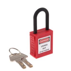 Safelock BD-G11 İzole Emniyet Güvenlik Asma Kilit 38mm - Kırmızı