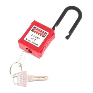 Safelock BD-G11 İzole Emniyet Güvenlik Asma Kilit 38mm - Kırmızı