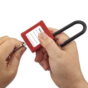 Safelock BD-G11 İzole Emniyet Güvenlik Asma Kilit 38mm - Kırmızı