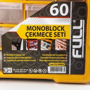 Full MNB60 Monoblock Organizer Çekmece Seti 60 lı