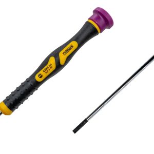 Narex 833554 Elektronikçi Tip Klemens Düz Uçlu Tornavida 2.5x75 mm