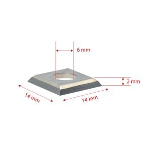 Titi 5541 Yedek Kare Jilet Elmas 14x14x2.0 mm