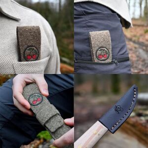 Kirschen 3306000 Ahşap Oyma Bıçağı Özel Keçe Kılıflı