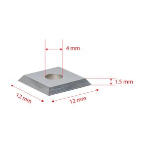 Titi 5540 Yedek Kare Jilet Elmas 12x12x1.5 mm