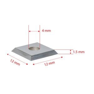 Titi 5540 Yedek Kare Jilet Elmas 12x12x1.5 mm