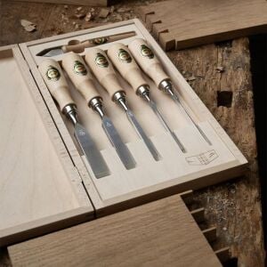 Kirschen 1107001 Ahşap Kutulu Dowtail Düz Iskarpela Takımı 6 Parça