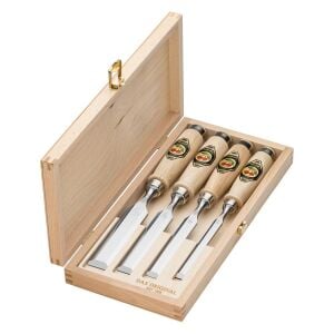 Kirschen 1141000 Ahşap Kutulu Düz Iskarpela Takımı 4 Parça