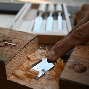 Kirschen 1141000 Ahşap Kutulu Düz Iskarpela Takımı 4 Parça