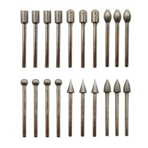 Elmas Camcı Taşcı Gravür Freze Taşlama Uç Seti 20 Parça