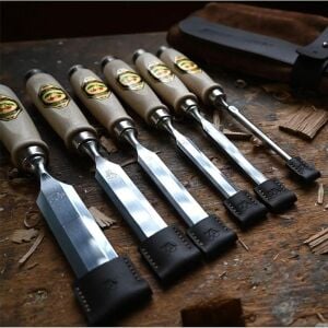 Kirschen 1171002 Deri Rulo Çantalı Düz Iskarpela Takımı 6 Parça