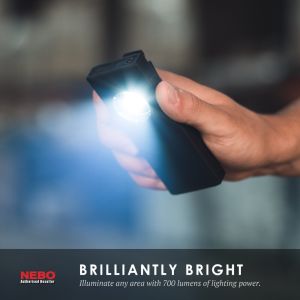 Nebo 6859 Slim+ 700 Lümen Lazerli, Powerbank, Şarjlı LED Fener