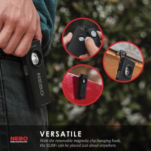 Nebo 6859 Slim+ 700 Lümen Lazerli, Powerbank, Şarjlı LED Fener