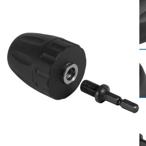 6204 Anahtarsız Plastik Mandren 0.8-10mm 3/8''-24UNF (Bits Sap Adaptörlü)