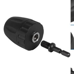 6204 Anahtarsız Plastik Mandren 0.8-10mm 3/8''-24UNF (Bits Sap Adaptörlü)