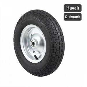 Yaparlar 62221 El Arabası Yedek Teker Şişme Havalı Rulmanlı 355 mm