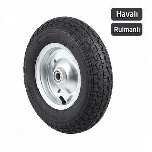 Yaparlar 62221 El Arabası Yedek Teker Şişme Havalı Rulmanlı 355 mm