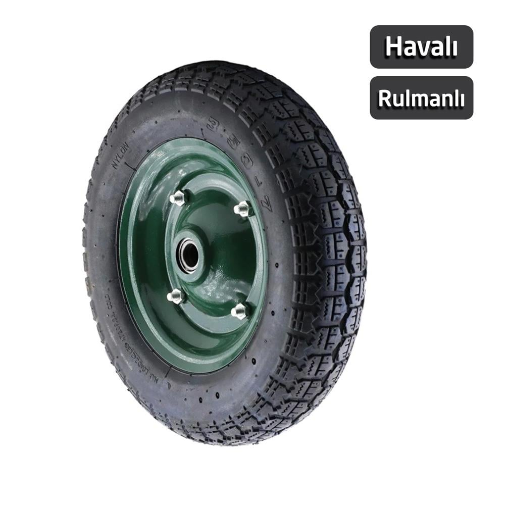 Cobra 500000 El Arabası Yedek Teker Şişme Havalı Rulmanlı 335 mm