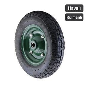 Cobra 500000 El Arabası Yedek Teker Şişme Havalı Rulmanlı 335 mm