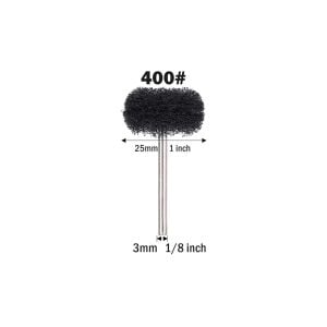 6207 Pimli Aşındırıcı Temizleme Polisaj Keçe 25mm - Siyah 400 Kum
