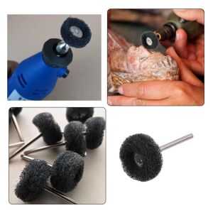 6207 Pimli Aşındırıcı Temizleme Polisaj Keçe 25mm - Siyah 400 Kum