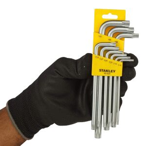 Stanley STMT926258 Delikli Torx Uzun Allen Anahtar Takımı 9 Parça