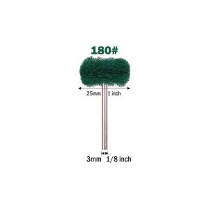 6205 Pimli Aşındırıcı Temizleme Polisaj Keçe 25mm - Yeşil 180 Kum