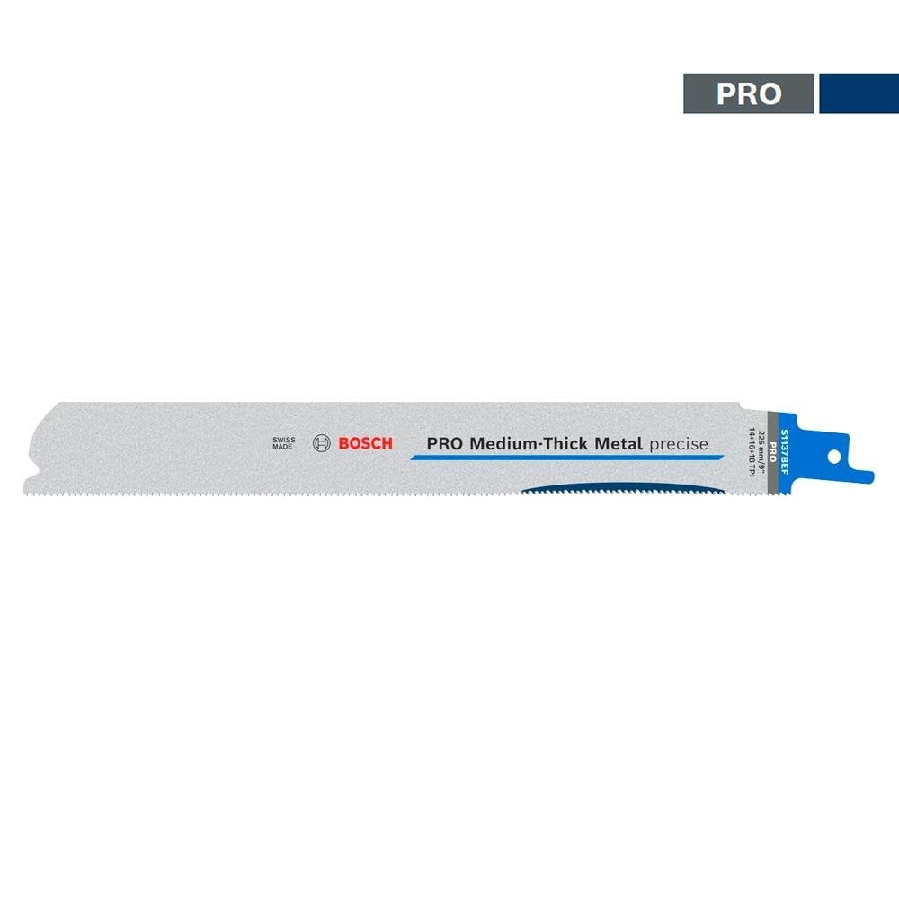 Bosch Pro S1137 BEF Orta Hizmet Metal Kesim Tilki Kuyruğu Bıçağı 225 mm