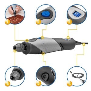 Dremel 2050-15 Stylo+ Çok Amaçlı El Motoru, 15 Aksesuarlı