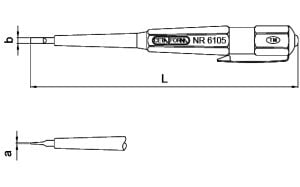 CETA FORM 6105 Kontrol Kalemi 3x139 mm