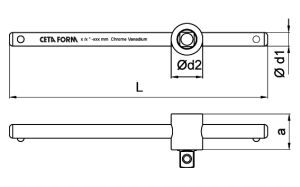 CETA FORM C11-40 3/8'' Lokma T Kol 200 mm