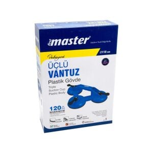 Master 507602 Plastik Gövde Üçlü Cam Vantuzu