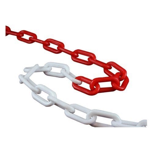 Plastik Zincir Kırmızı Beyaz 1 mt