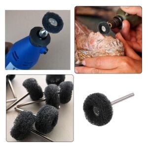 6207X5 5'li Paket Pimli Aşındırıcı Temizleme Polisaj Keçe 25mm - Siyah 400 Kum