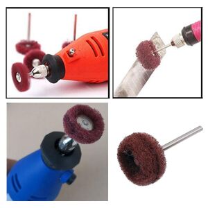 6206X5 5'li Pimli Aşındırıcı Temizleme Polisaj Keçe 25mm - Kırmızı 320 Kum