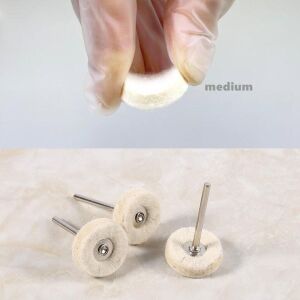 6212X5 5'li Paket Pimli Parlatma Temizleme Yün Polisaj Keçe 25 mm