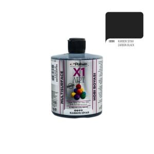 Polisan X1ART Multisurface Hobi Boyası 420ml - 0099 Karbon Siyah