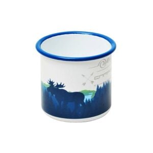 Nurgaz NG194 C008 Emaye Kupa Bardak Beyaz Doğa