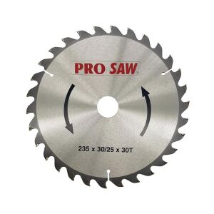 PRO-SAW PS51229 Ahşap Sunta Daire Testere Bıçağı 235 mm 30 Diş