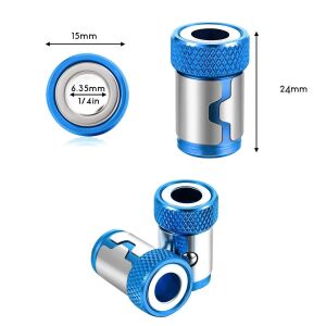 6134X3 Bits Uçlar İçin Mıknatıslı Vida Tutucu Halka 24 mm 3 Adet