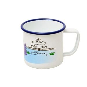 Nurgaz NG194 C014 Emaye Kupa Bardak Beyaz Çadır