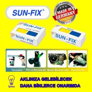 Sun-Fix Universal Çift Karışımlı Epoksi Macun Kaynak 40 gr